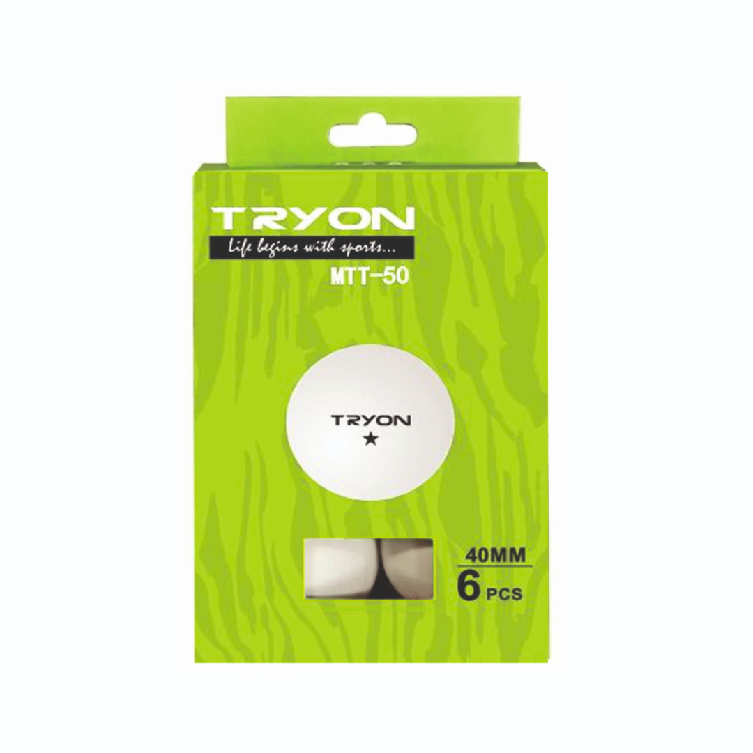 MASA TENİS TOP 6 LI 1 YILDIZ BEYAZ MTT-50 MTT-50 • TRYON
