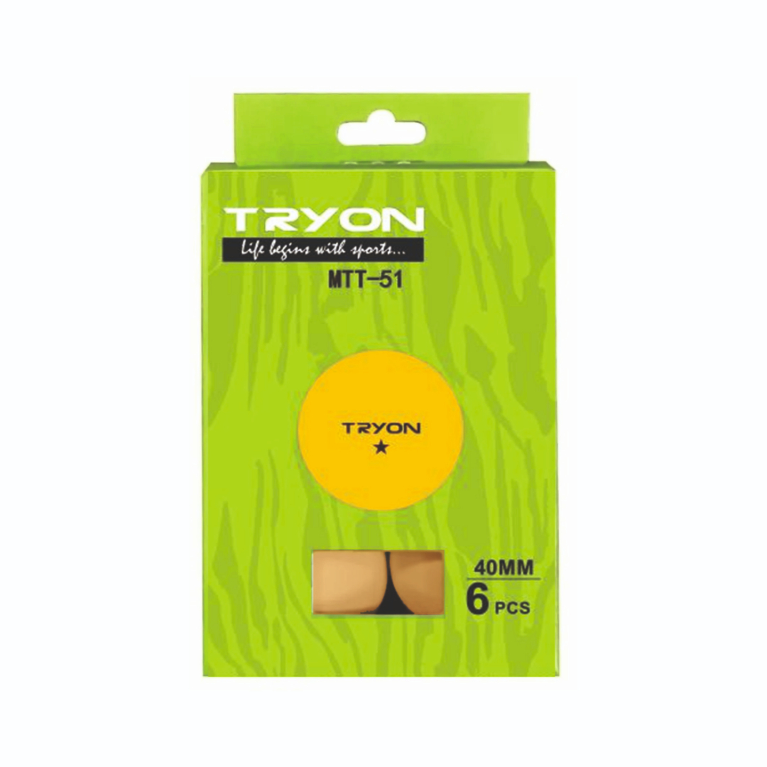 MASA TENİS TOP 6 LI 1 YILDIZ TURUNCU MTT-51 MTT-51 • TRYON